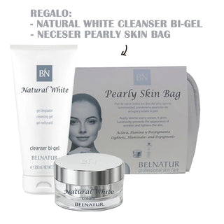 SAC PEAU NATUREL BLANC NACRÉ - BELNATUR